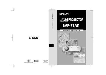 Manuel du propriétaire | Epson EMP-71 Manuel utilisateur | Fixfr