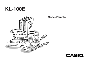 Manuel du propriétaire | Casio KL-100E Manuel utilisateur | Fixfr