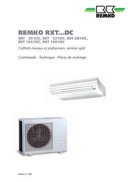 Remko RXT1401 DC Manuel utilisateur