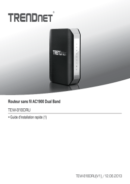 Trendnet TEW-818DRU AC1900 Dual Band Wireless Router Manuel utilisateur