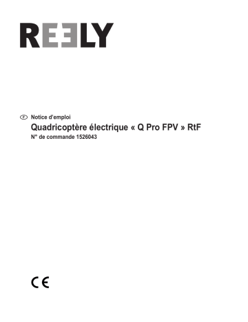 Mode d'emploi | Reely 1526043 Q Pro FPV Quadcopter RtF First Person View, Beginner, Camera drone Manuel utilisateur | Fixfr