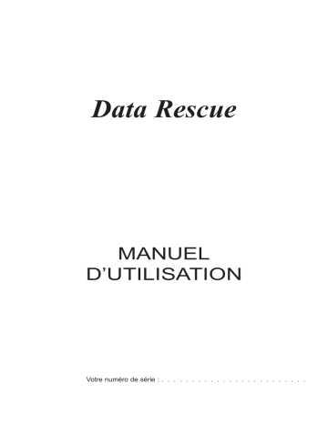 Mode d'emploi | Tri-Edre Data Rescue Manuel utilisateur | Fixfr