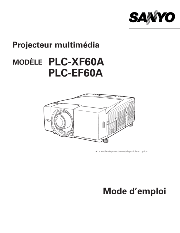 Manuel du propriétaire | Sanyo PLC-EF60A Manuel utilisateur | Fixfr