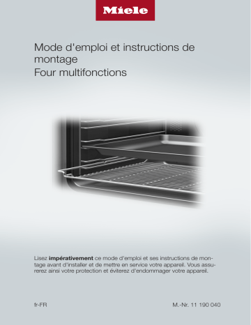 Manuel du propriétaire | Miele H 2266-1 EP Manuel utilisateur | Fixfr