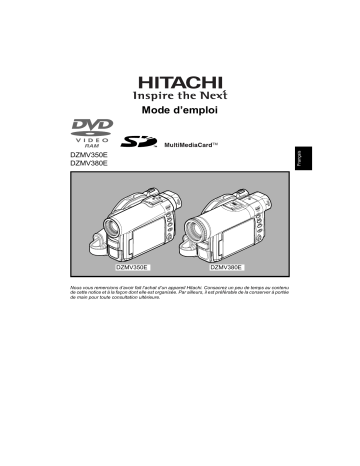 Hitachi DZ-MV350E Mode d'emploi | Fixfr