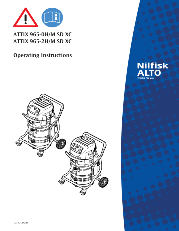 Manuel du propriétaire | Nilfisk-ALTO ATTIX 965-0H-M-SD-XC Manuel utilisateur | Fixfr