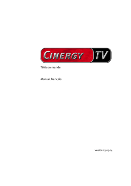 Terratec Cinergy Remote Control Manuel utilisateur