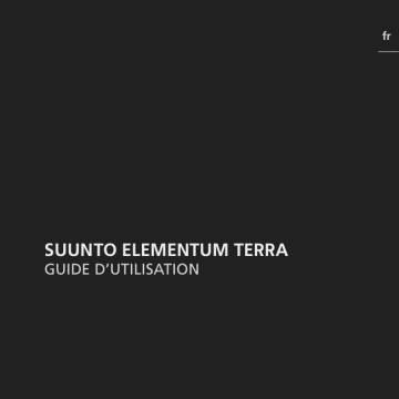 Mode d'emploi | Suunto Elementum Terra Manuel utilisateur | Fixfr