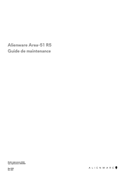 Alienware Area-51 R4 and R5 desktop Manuel utilisateur