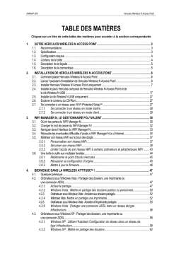 Hercules HWNAP-300 Manuel utilisateur