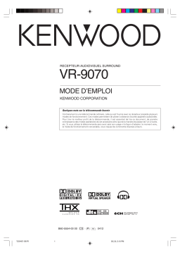 Kenwood VR-9070 Manuel utilisateur