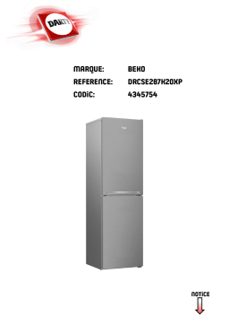 Beko DRCSE287K20XP Manuel utilisateur