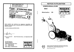 ROQUES ET LECOEUR STERKINS 5500 Manuel utilisateur