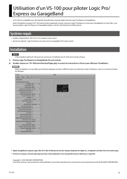 Roland VS-100 Manuel utilisateur