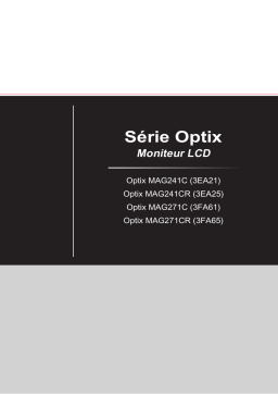 MSI Optix MAG271C monitor Manuel utilisateur