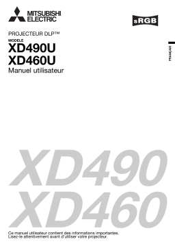 Mitsubishi XD490U Manuel utilisateur