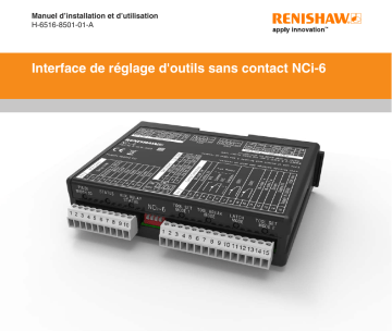 Renishaw NCi-6 non-contact tool setting interface Manuel utilisateur | Fixfr