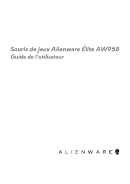 Alienware AW958 Elite Gaming Mouse Manuel utilisateur