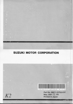 Suzuki GSF600S Manuel utilisateur