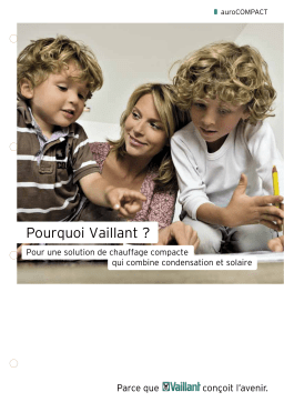 Vaillant AUROCOMPACT Manuel utilisateur