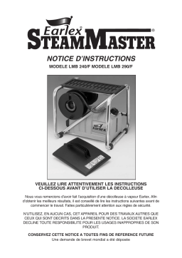 Earlex STEAMMASTER LMB 290F Manuel utilisateur