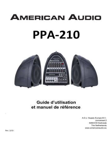 Manuel du propriétaire | American Audio PPA-210 Manuel utilisateur | Fixfr