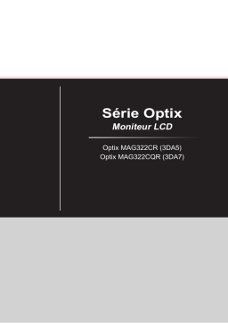MSI Optix MAG322CR monitor Manuel utilisateur