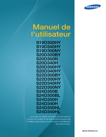 Manuel du propriétaire | Samsung S24D300H Manuel utilisateur | Fixfr