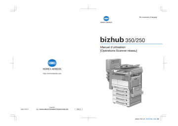 Manuel du propriétaire | Konica Minolta BIZHUB 250 Manuel utilisateur | Fixfr