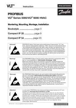 Danfoss VLT 6000 (Legacy Product) Guide d'installation