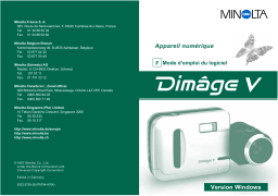 Konica Minolta DIMAGE V SOFTWARE-WIN Manuel utilisateur