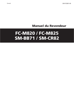 Shimano FC-M825 Pédalier Manuel utilisateur