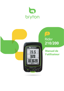 Bryton Rider 200 Manuel utilisateur