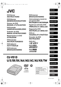 JVC CU-VD10UE Manuel utilisateur