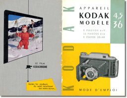 Kodak 620 modèle 36 Manuel utilisateur