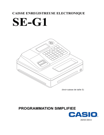 Casio SE-G1 Manuel utilisateur | Fixfr
