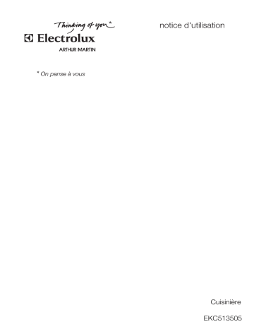 Manuel du propriétaire | ARTHUR MARTIN EKC513505X Manuel utilisateur | Fixfr