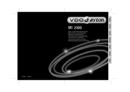 VDO Dayton MI 2100 Manuel utilisateur