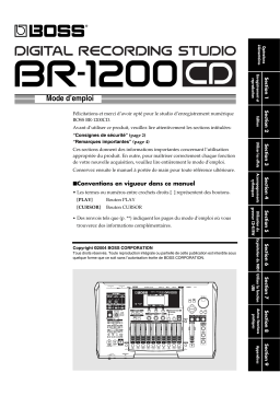 Roland BR-1200CD Manuel utilisateur