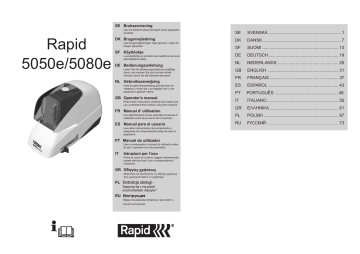 Manuel du propriétaire | Rapid 5080e Agrafeuse de bureau Manuel utilisateur | Fixfr