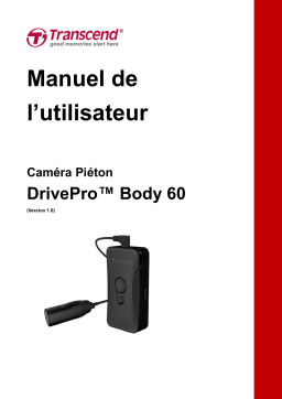 Transcend DrivePro Body 60 Mode d'emploi