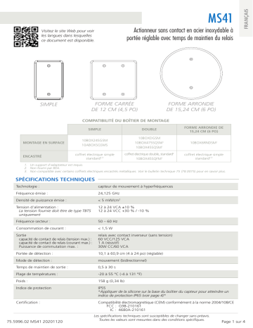 BEA MS41 Mode d'emploi | Fixfr