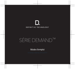 Definitive Technology D15 Demand Series D15 High-Performance Tower Speaker Manuel utilisateur