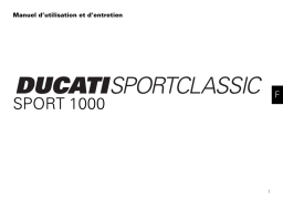 Ducati SPORT 1000 BIPOSTO Manuel utilisateur