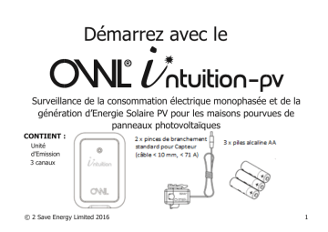 Manuel du propriétaire | OWL Intuition -PV Manuel utilisateur | Fixfr