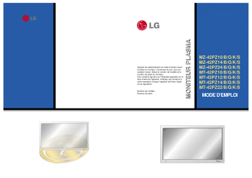 MZ-42PZ14 | LG MZ-42PZ24 Manuel du propriétaire | Fixfr