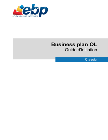 Mode d'emploi | EBP Business Plan OL Classic Manuel utilisateur | Fixfr