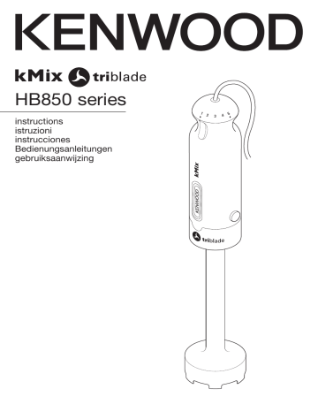 Manuel du propriétaire | Kenwood HB858 KMIX Manuel utilisateur | Fixfr