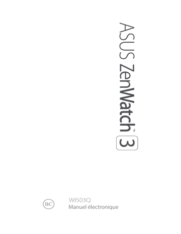 ZenWatch 3 | Asus WI503Q Manuel utilisateur | Fixfr