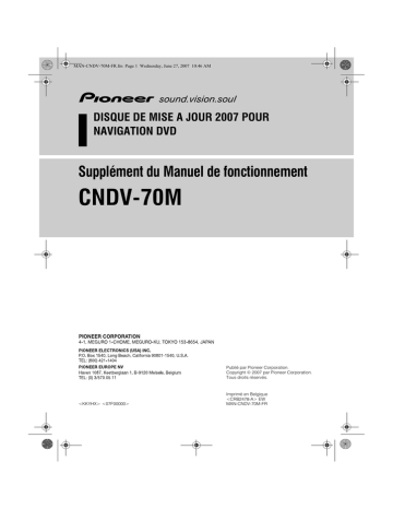 Pioneer CNDV 70 M Mode d'emploi | Fixfr